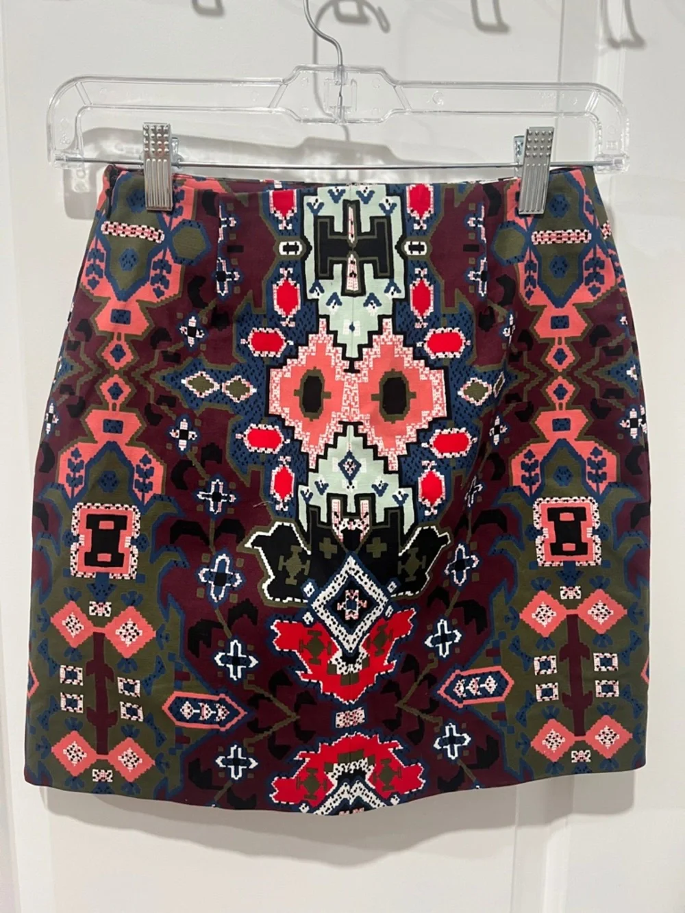Kate Spade Saturday Multicolor Geometric‎ Aztec A-Line Mini Skirt Size 00